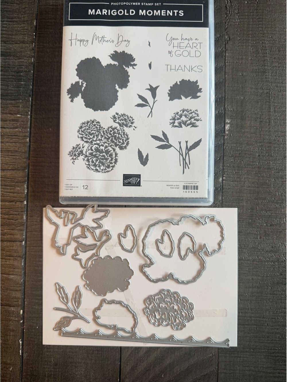 Stampin’ Up Marigold Moments stamp set and Marigold Moments Dies die cut set
